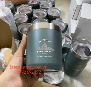 Khắc laser lên bình giữ nhiệt