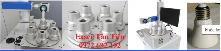 Máy Khắc Laser Lên Đuôi Bóng Đèn