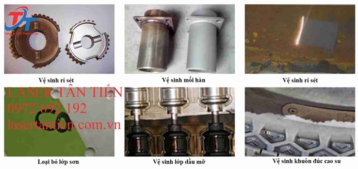 Máy làm sạch kim loại bằng laser fiber 