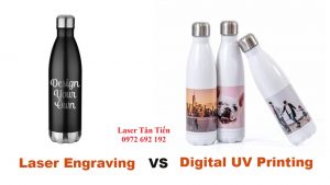 phương pháp khắc laser hay in UV trên bình giữ nhiệt